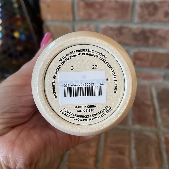 NWT 2022 Starbucks Walt Disney World White Glitter Mickey Mouse Santa Tumbler - Picture 4 of 5